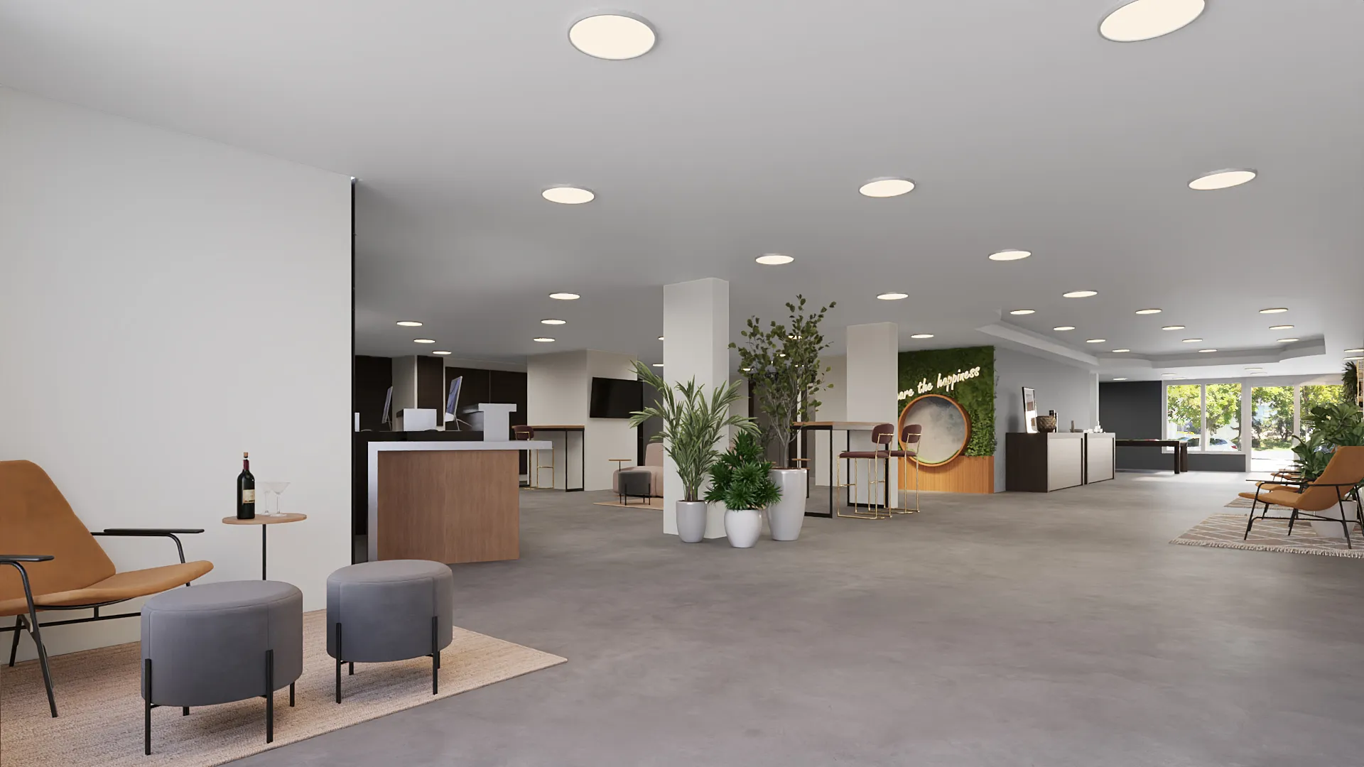 Entrada e lobby do hotel — GRON 3D
