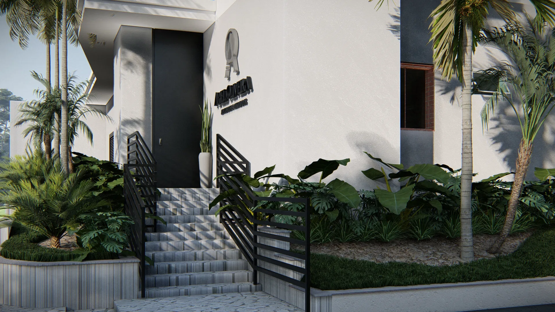 Visualização arquitetônica do projeto Ariel Advocacia — GRON 3D