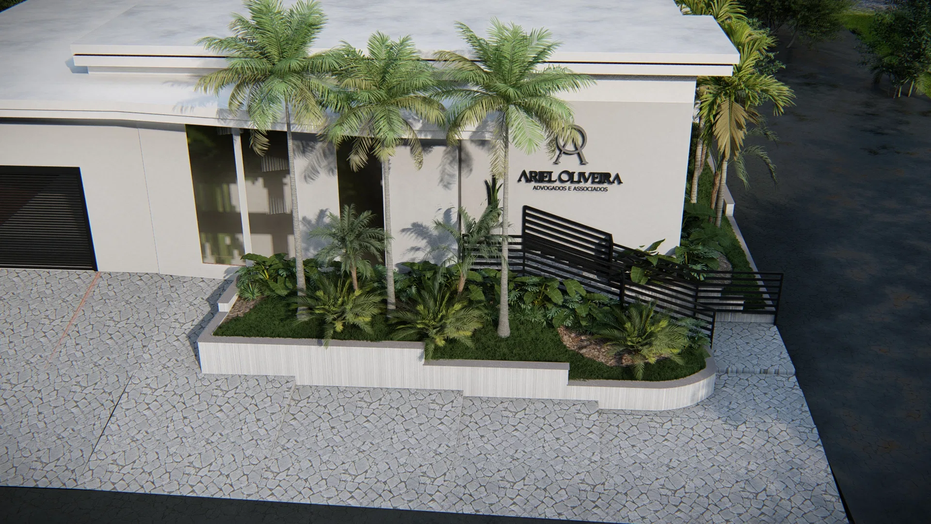 Visualização arquitetônica do projeto Ariel Advocacia — GRON 3D