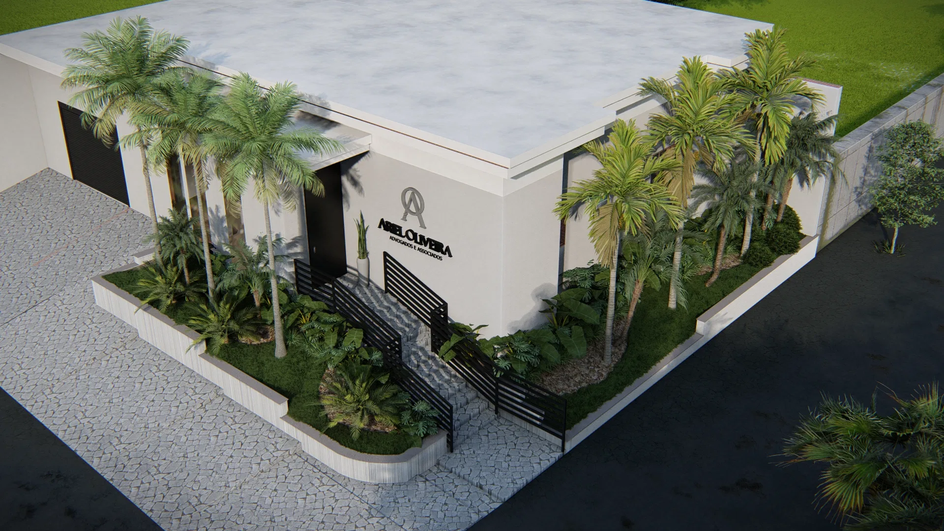 Visualização arquitetônica do projeto Ariel Advocacia — GRON 3D