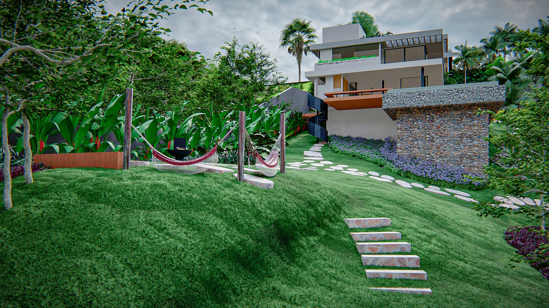 Visualização arquitetônica do projeto Cassio — GRON 3D