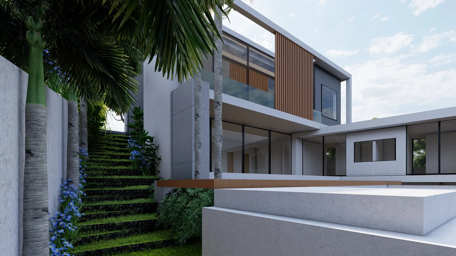 Visualização arquitetônica do projeto Juliana E Bruno — GRON 3D