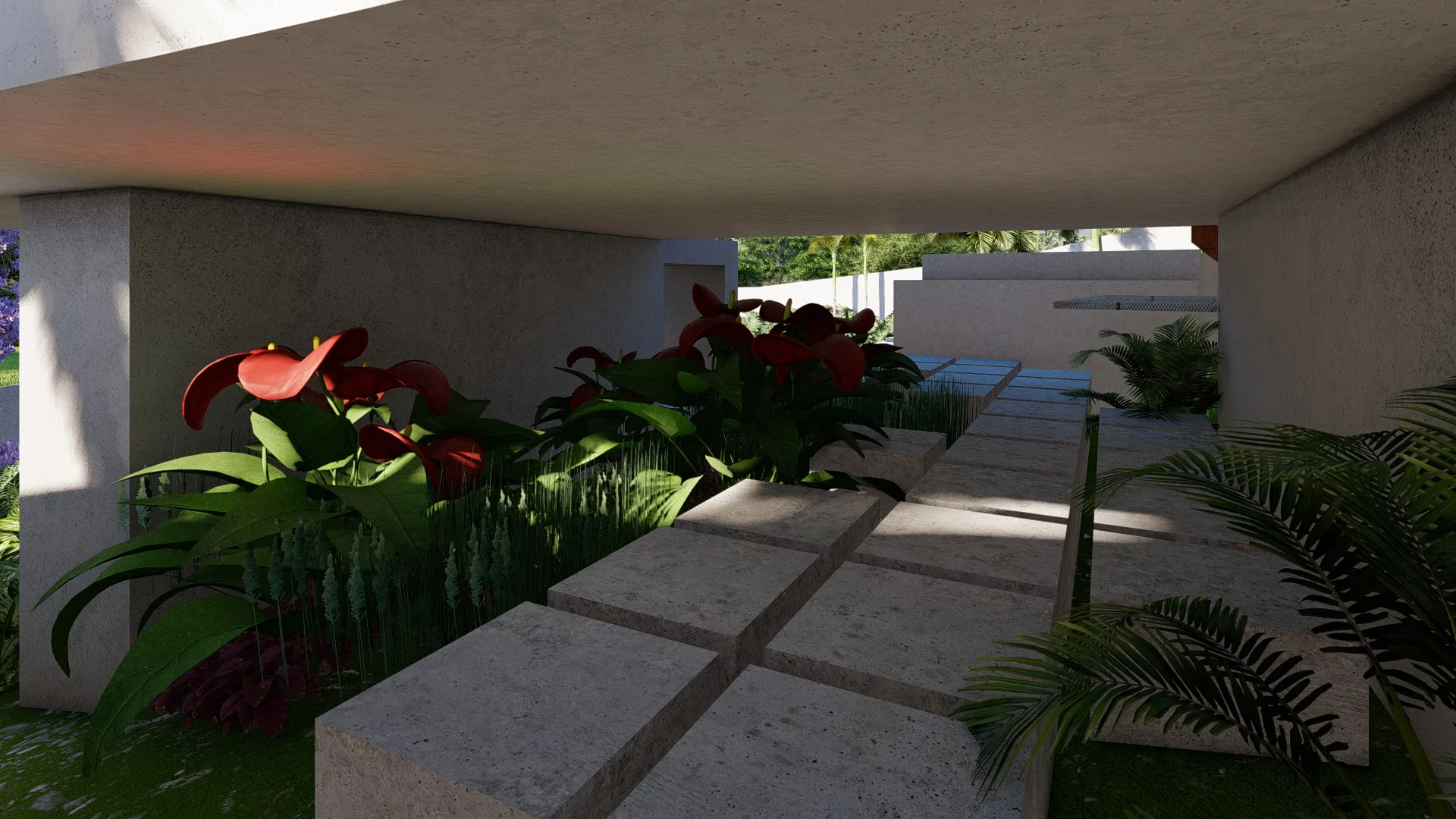 Visualização arquitetônica do projeto Juliana E Bruno — GRON 3D