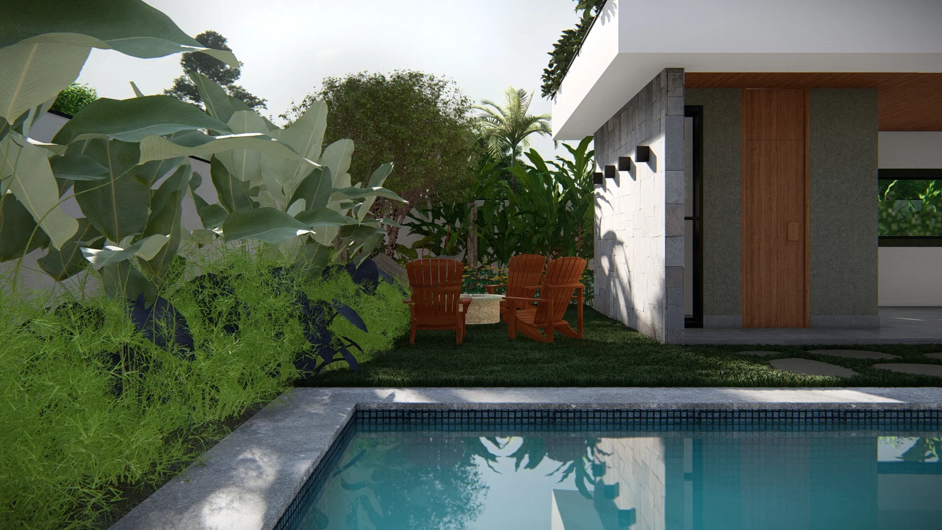 Visualização arquitetônica do projeto Laís E Davison — GRON 3D
