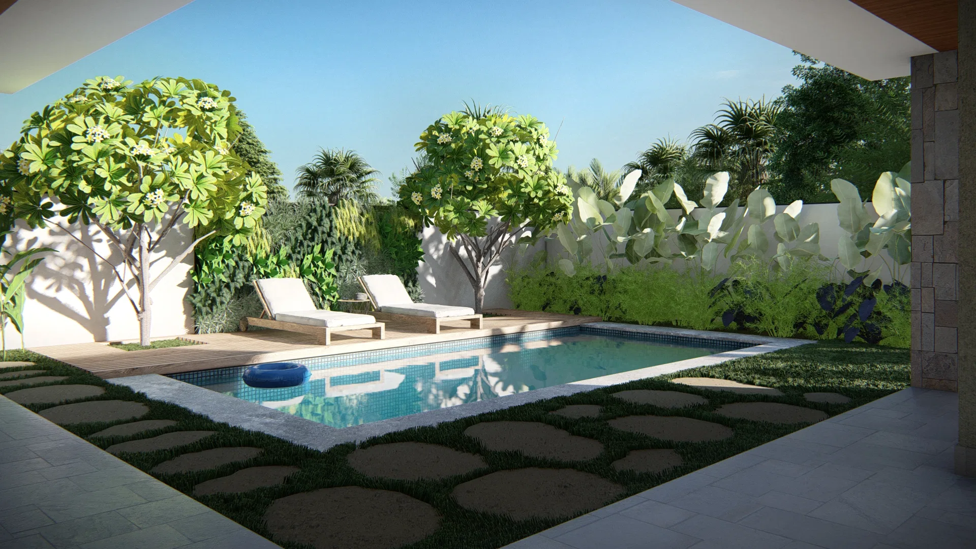 Visualização arquitetônica do projeto Laís E Davison — GRON 3D