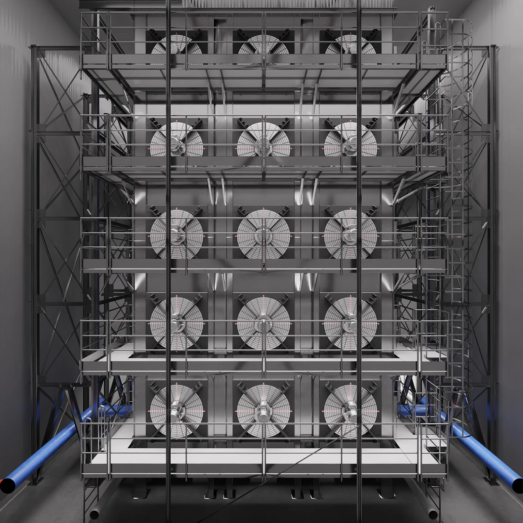 Visualização arquitetônica do projeto Maquina Refrigeracao — GRON 3D