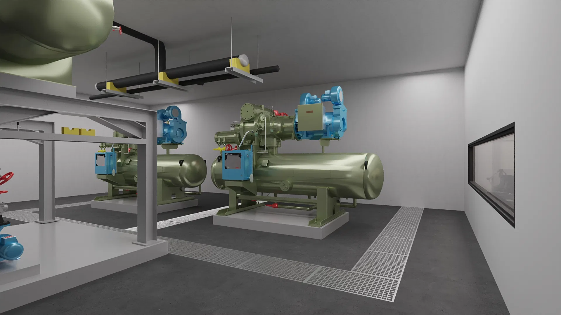 Visualização arquitetônica do projeto Maquina Refrigeracao — GRON 3D