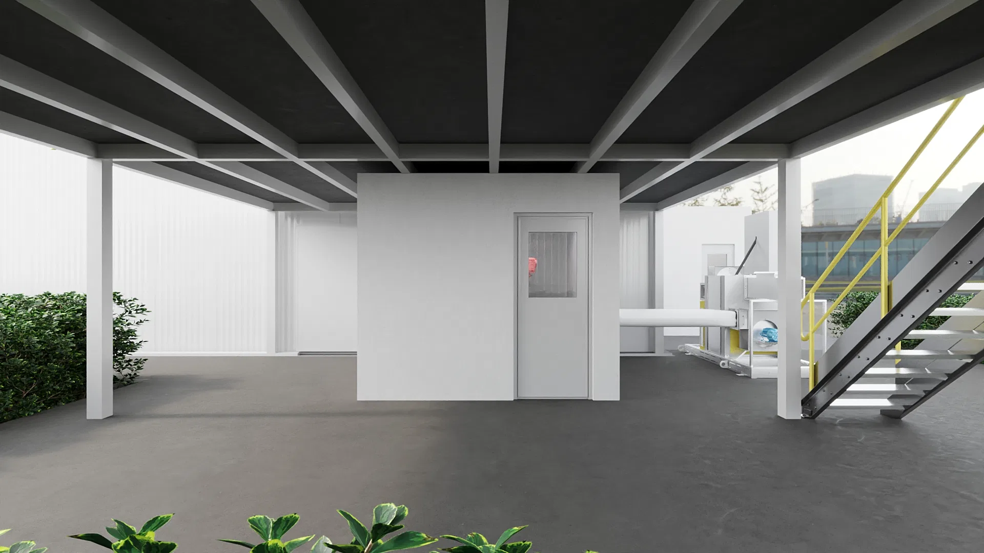 Visualização arquitetônica do projeto Maquina Refrigeracao — GRON 3D