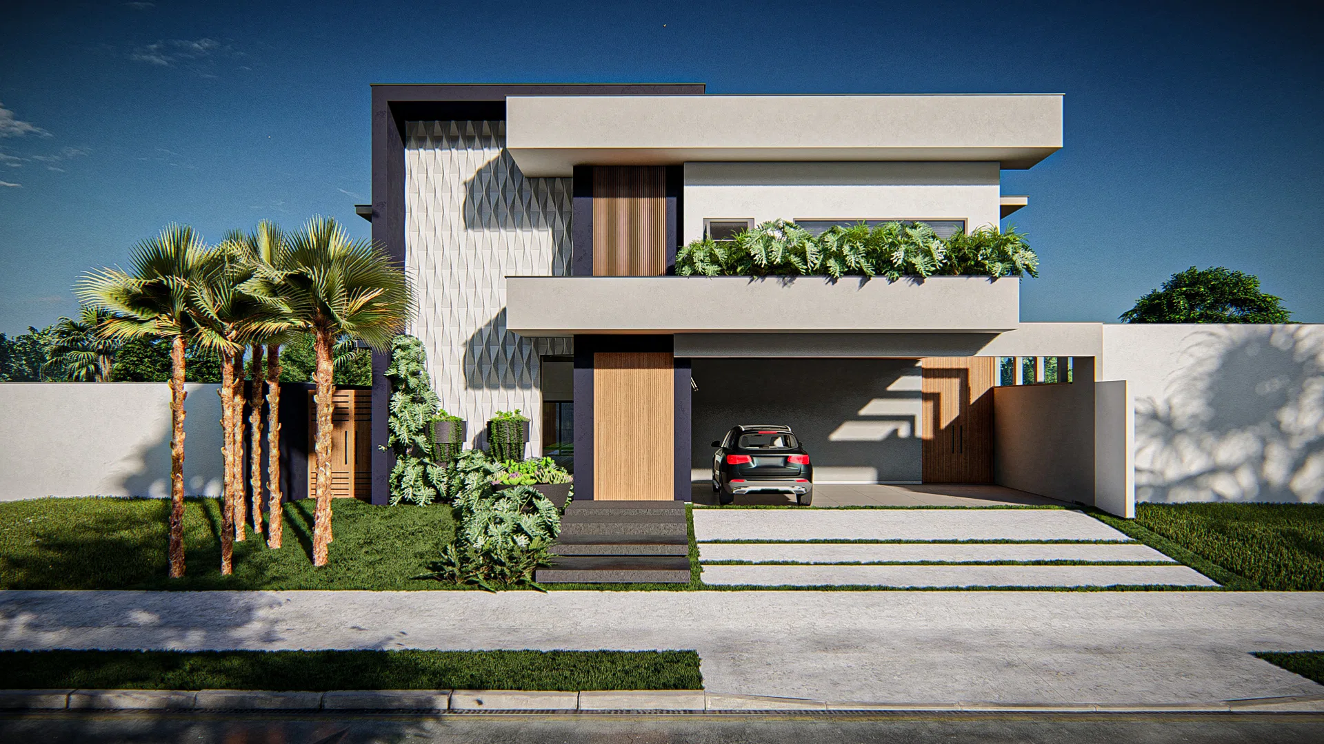 Visualização arquitetônica do projeto Maria Fernanda — GRON 3D