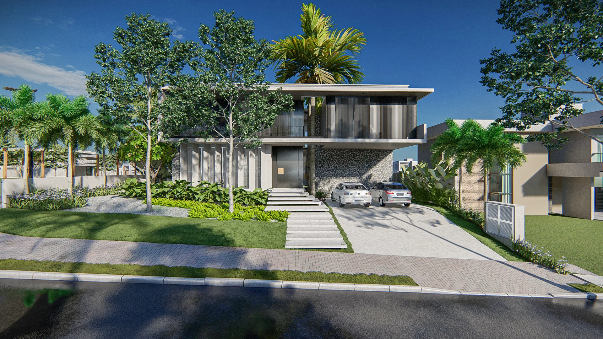 Visualização arquitetônica do projeto Thais E Daniel — GRON 3D