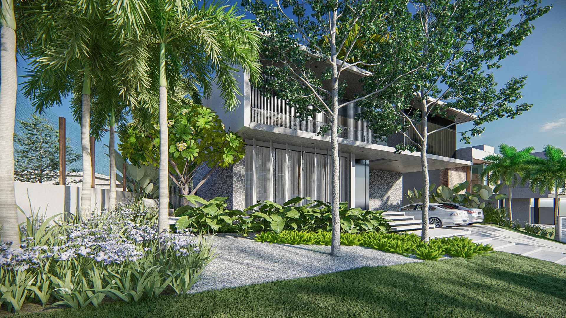 Visualização arquitetônica do projeto Thais E Daniel — GRON 3D