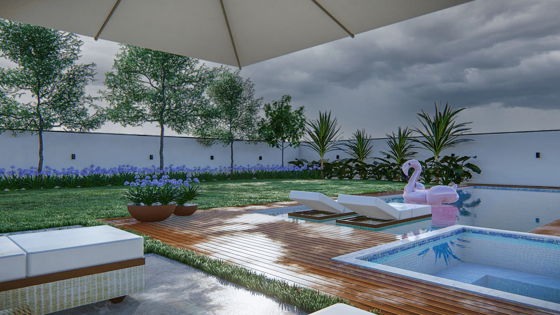 Visualização arquitetônica do projeto Patricia E Andreas — GRON 3D