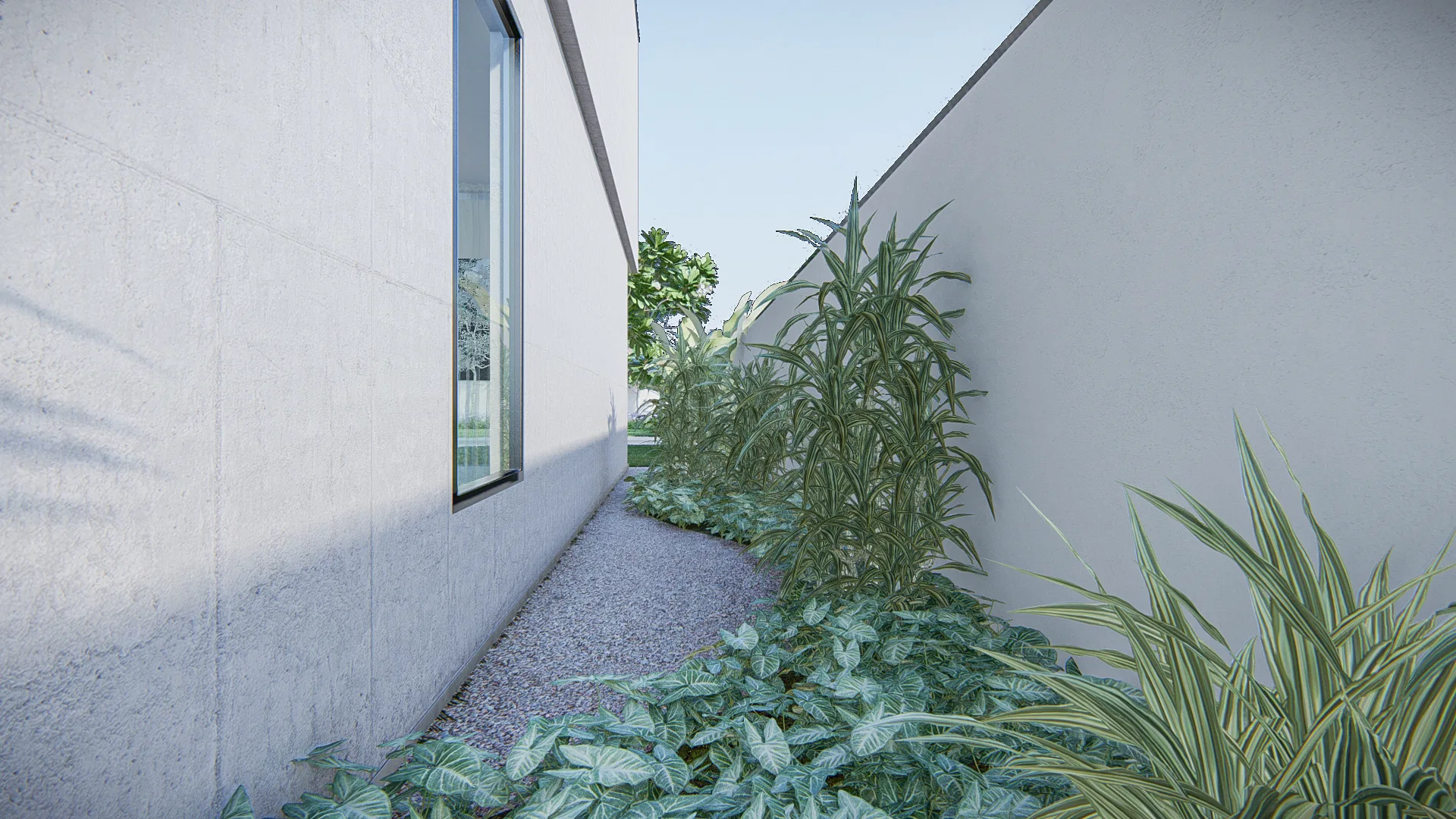 Visualização arquitetônica do projeto Patricia E Andreas — GRON 3D