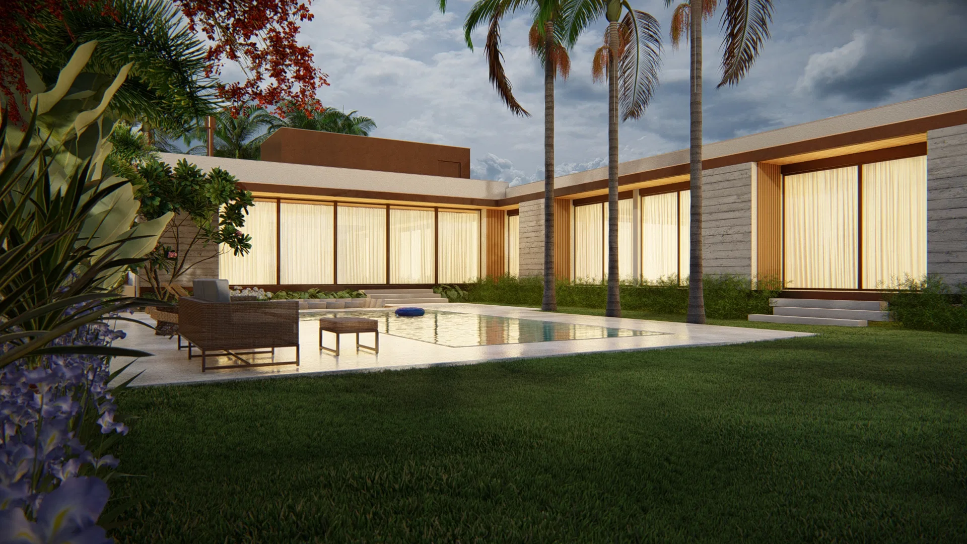 Visualização arquitetônica do projeto Fernanda — GRON 3D