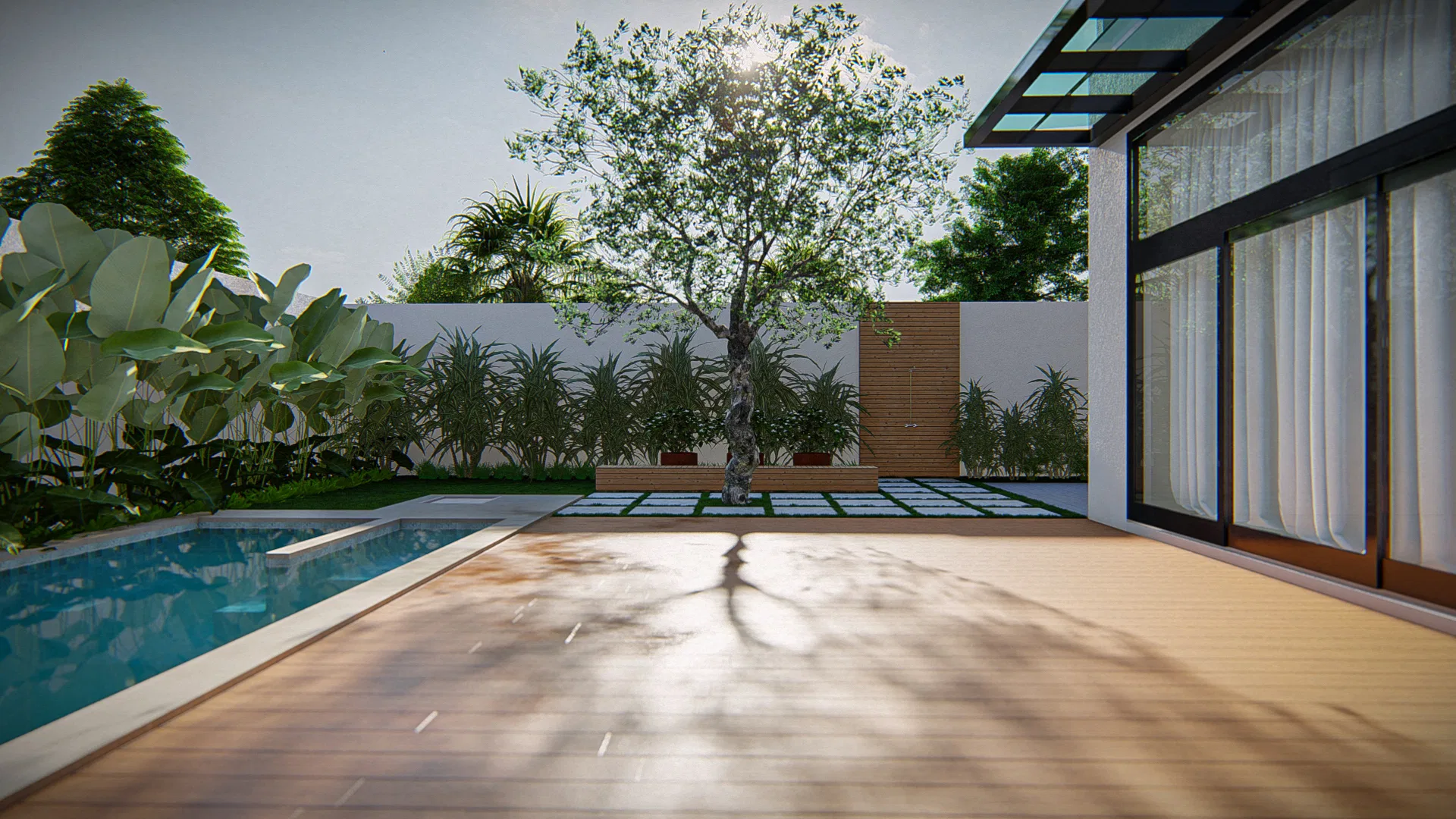 Visualização arquitetônica do projeto Roberto E Márcia — GRON 3D