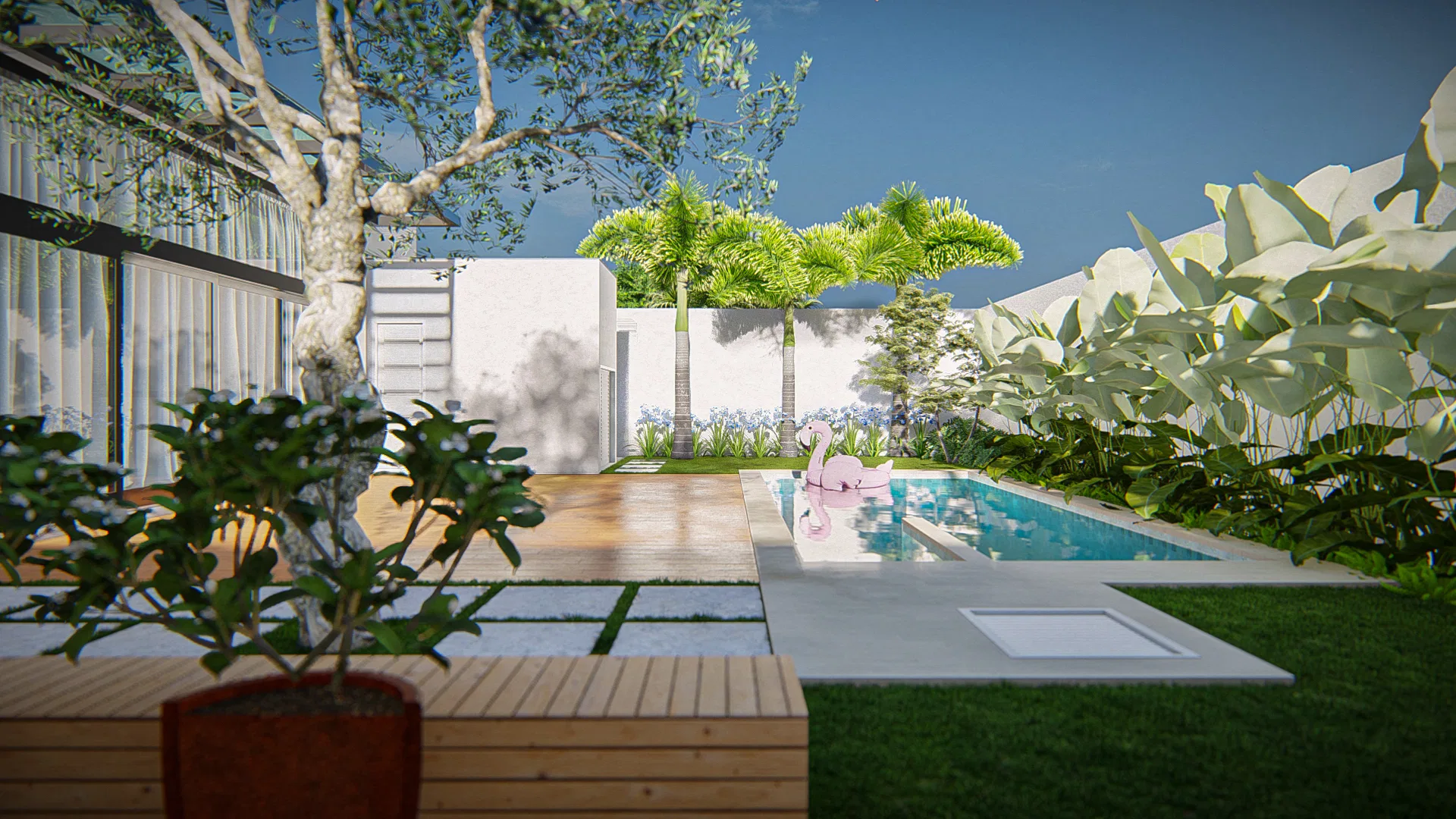 Visualização arquitetônica do projeto Roberto E Márcia — GRON 3D