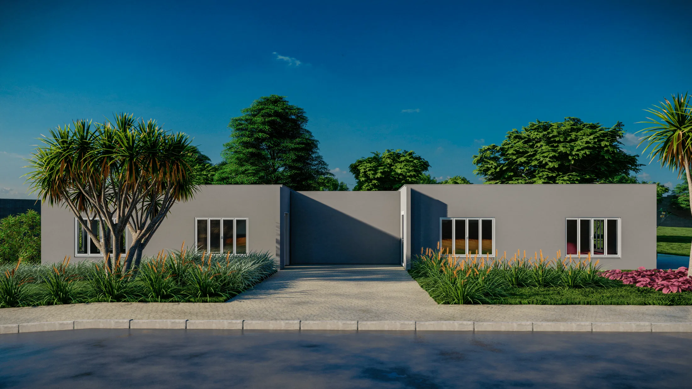 Visualização arquitetônica do projeto Imperial Campos — GRON 3D