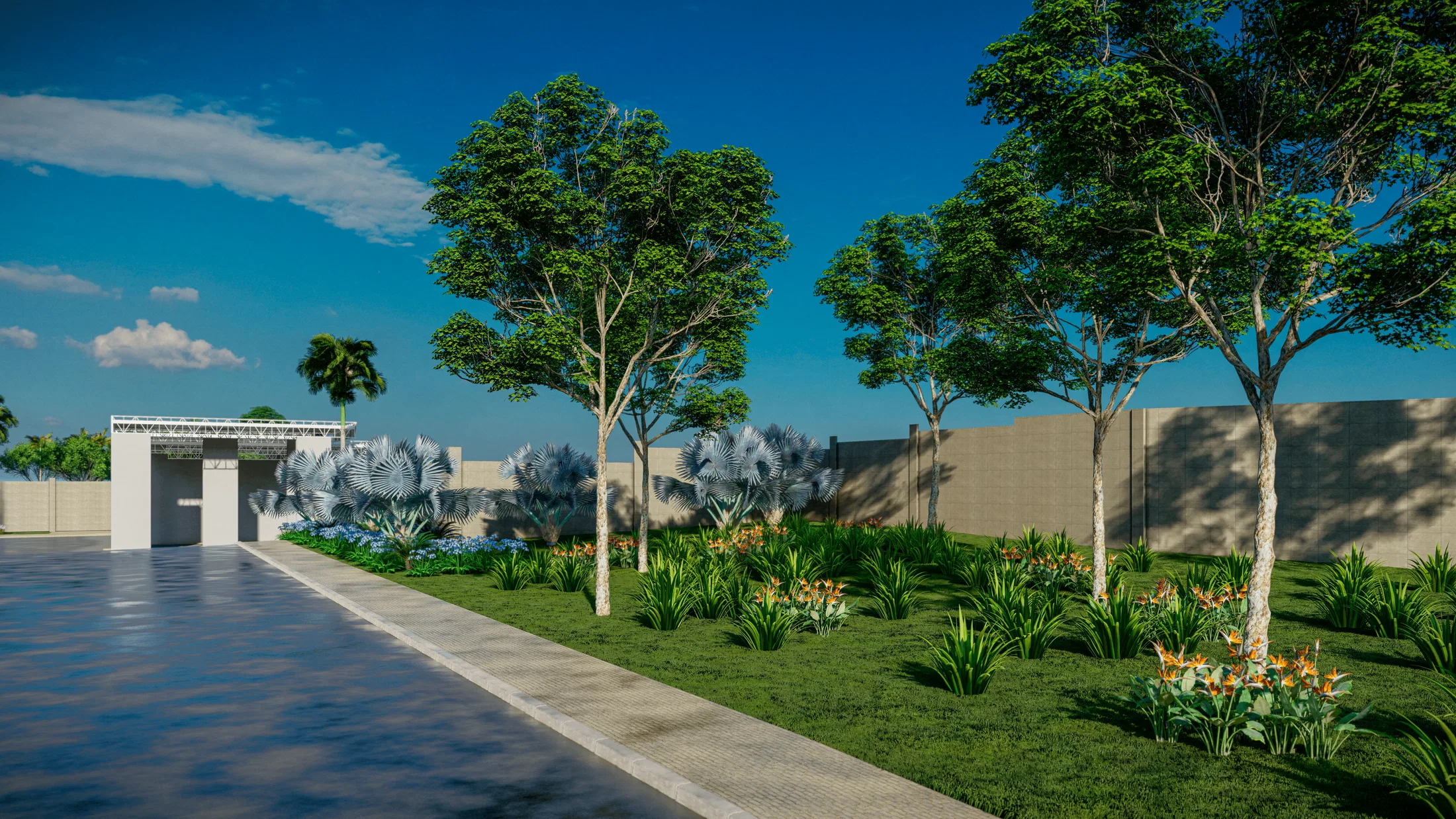 Visualização arquitetônica do projeto Imperial Campos — GRON 3D