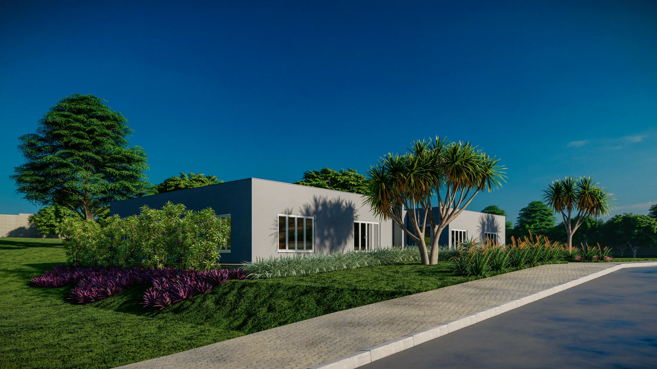 Visualização arquitetônica do projeto Imperial Campos — GRON 3D