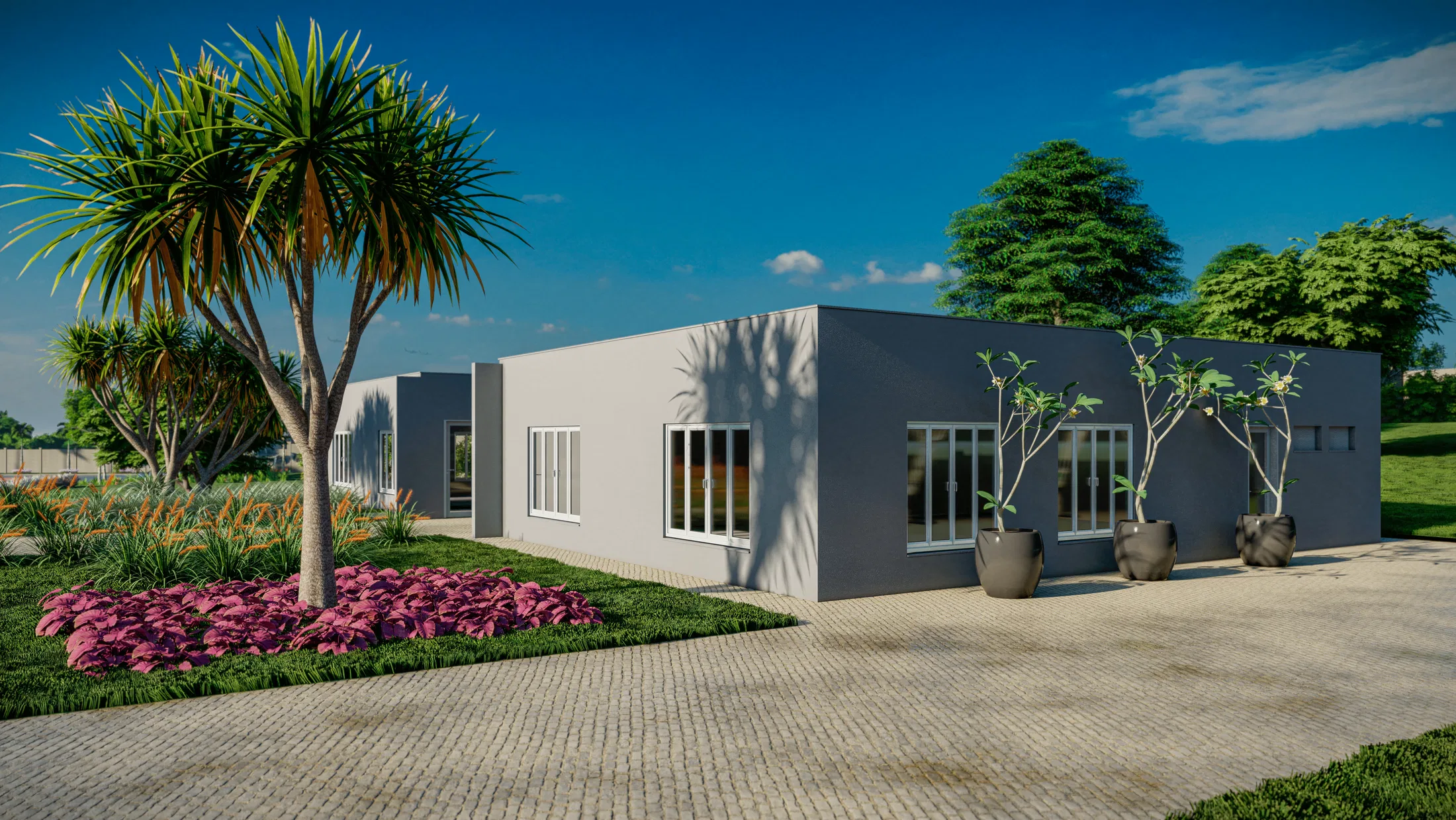 Visualização arquitetônica do projeto Imperial Campos — GRON 3D