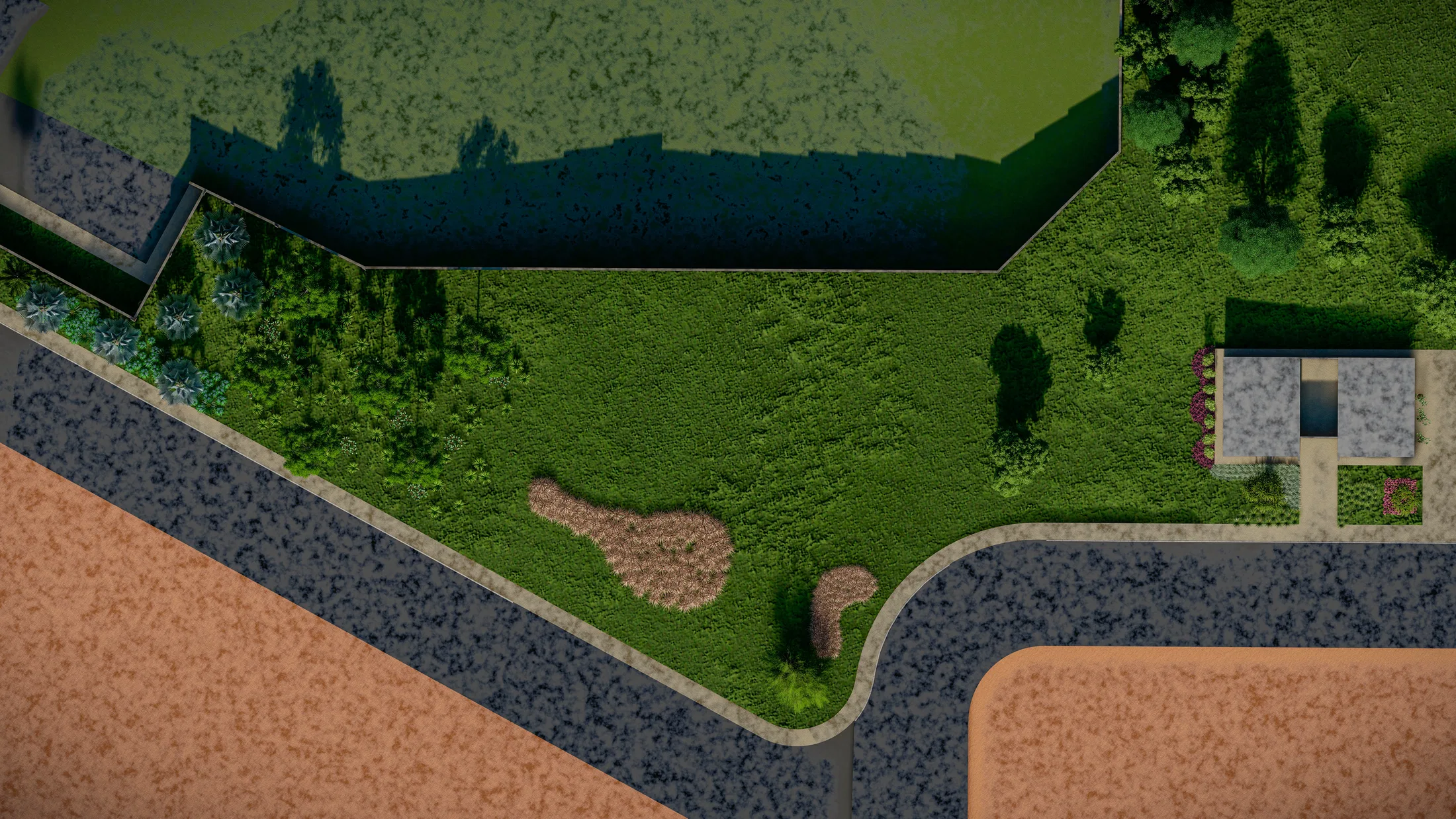 Visualização arquitetônica do projeto Imperial Campos — GRON 3D
