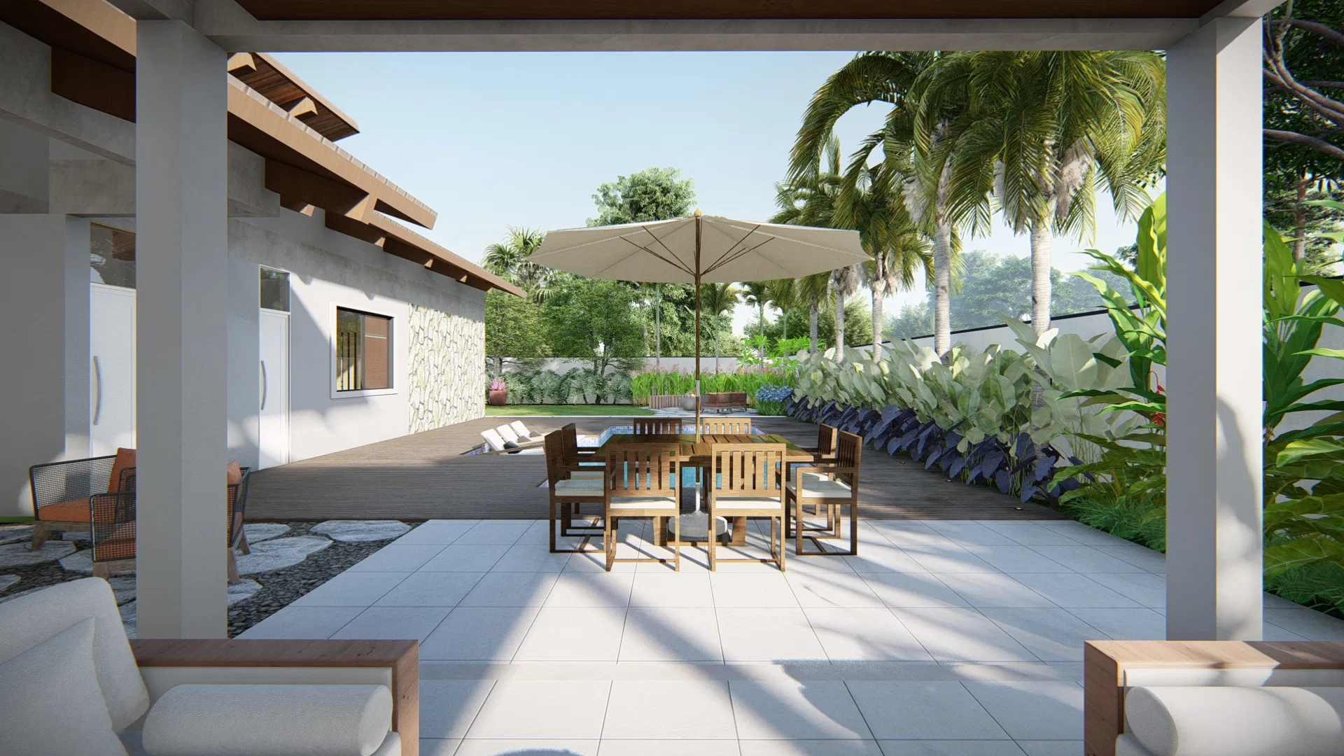Visualização arquitetônica do projeto Eustaquio E Adriana — GRON 3D