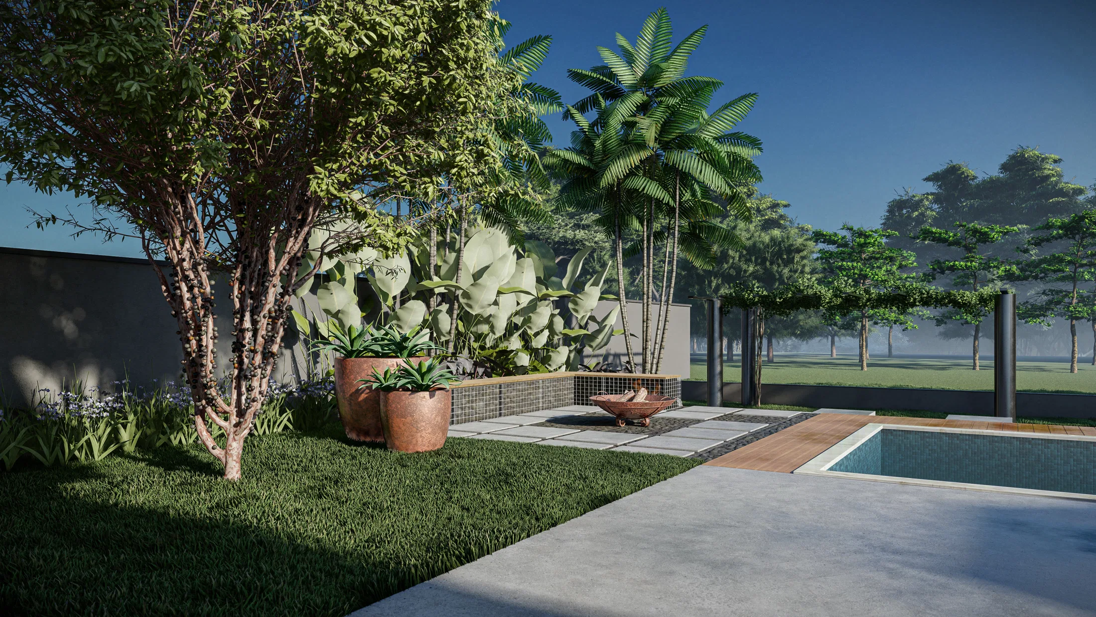 Visualização arquitetônica do projeto Suzana — GRON 3D