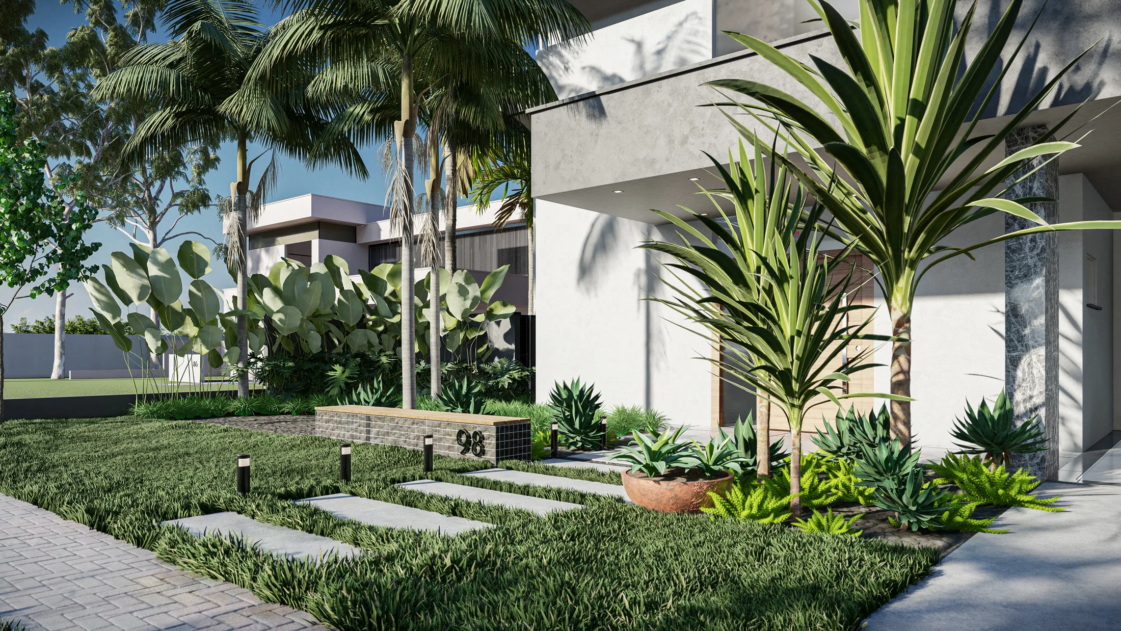 Visualização arquitetônica do projeto Suzana — GRON 3D