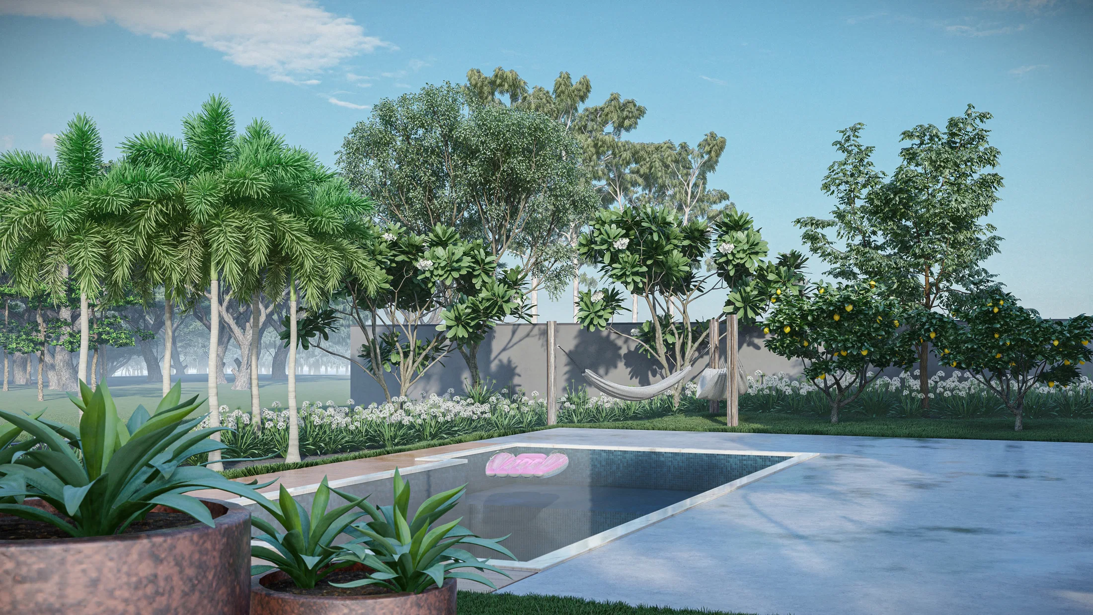 Visualização arquitetônica do projeto Suzana — GRON 3D