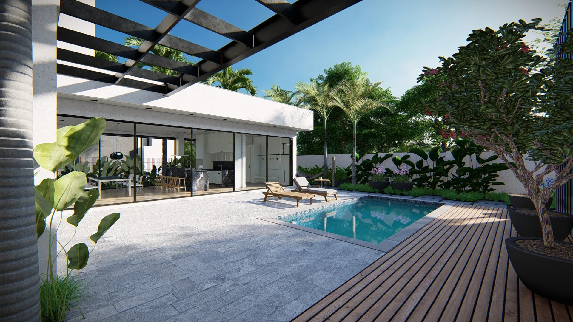 Visualização arquitetônica do projeto Renata E Claudio — GRON 3D