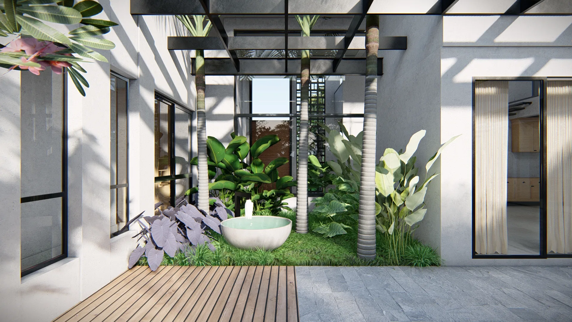 Visualização arquitetônica do projeto Renata E Claudio — GRON 3D