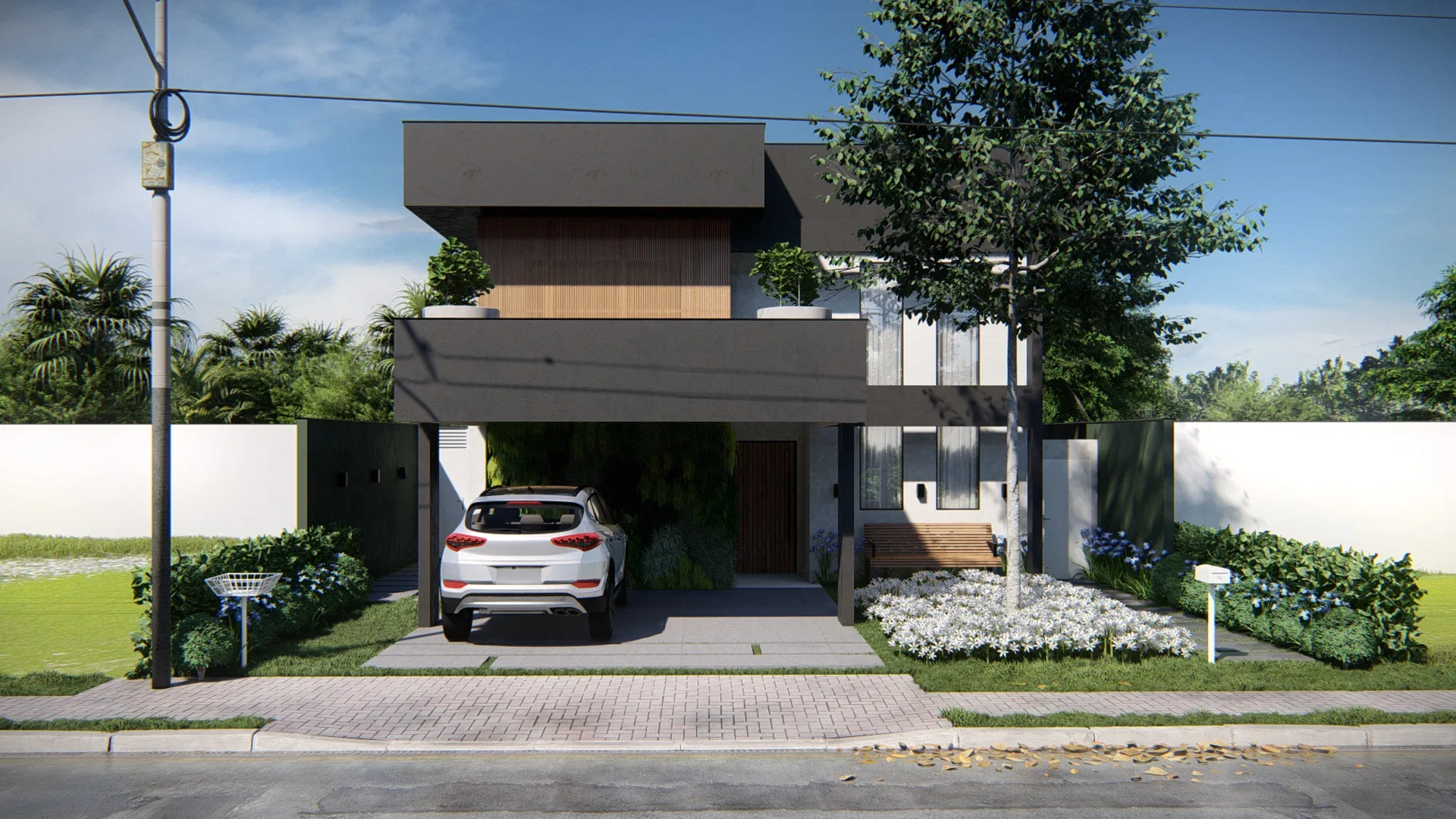 Visualização arquitetônica do projeto Ângelo — GRON 3D