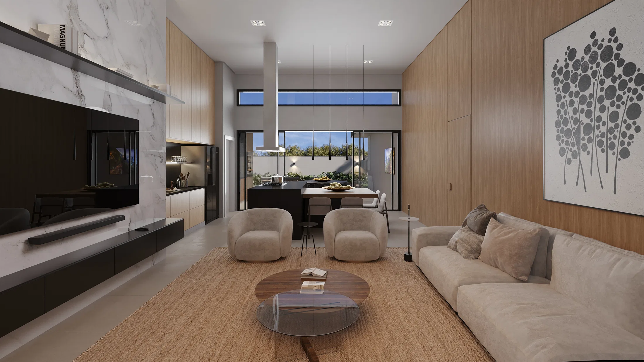 Visualização arquitetônica do projeto Yago — GRON 3D