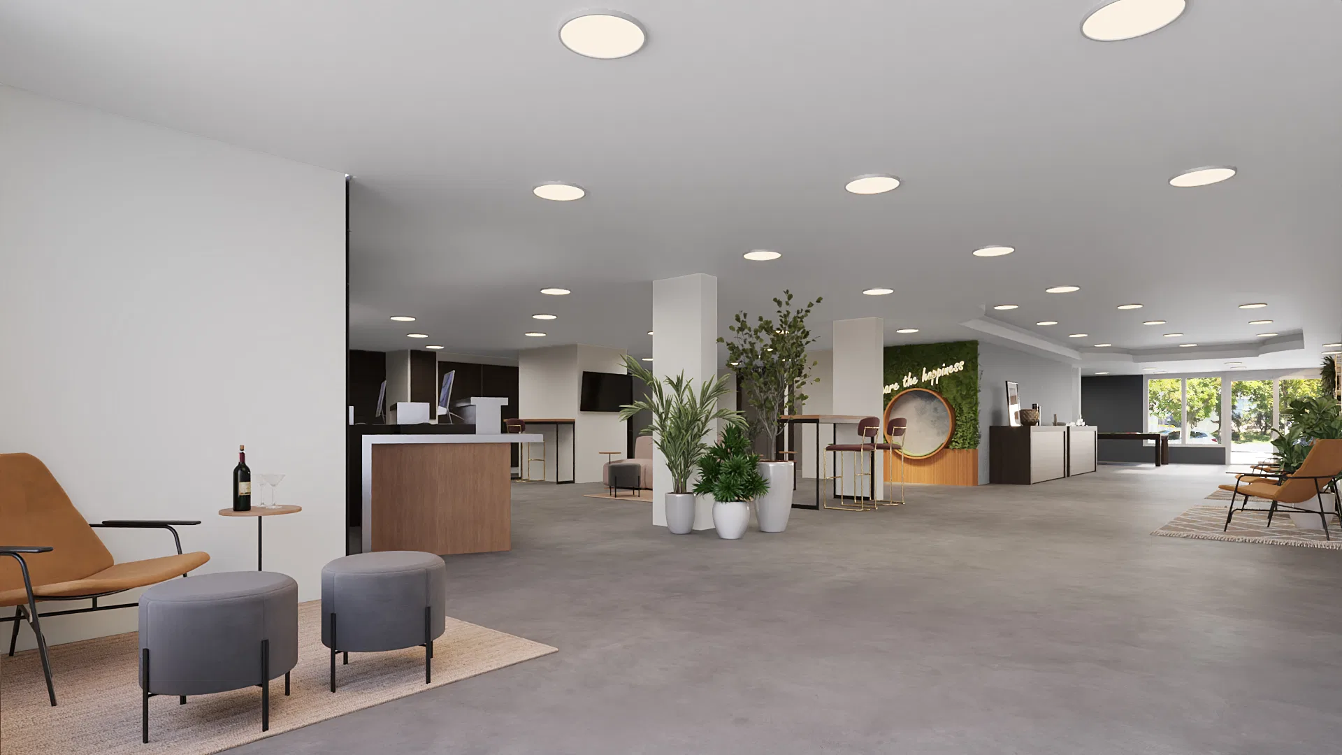Entrada e lobby do hotel — GRON 3D