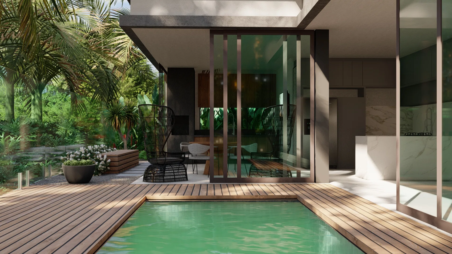Visualização arquitetônica do projeto Suelli — GRON 3D