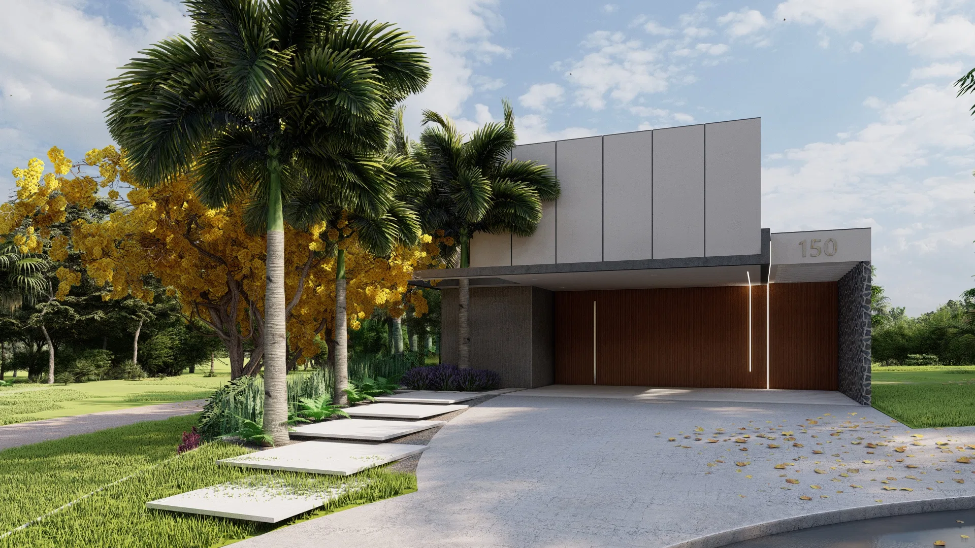 Visualização arquitetônica do projeto Suelli — GRON 3D