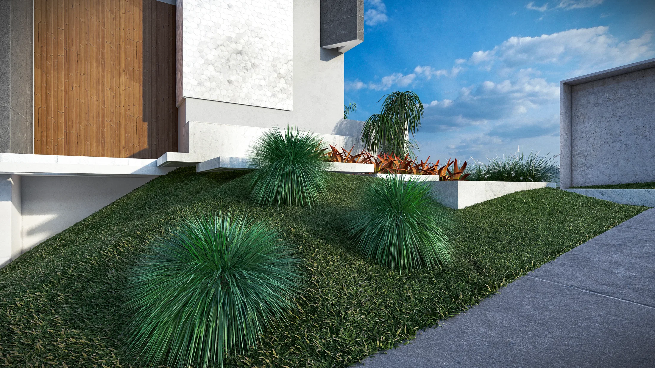 Visualização arquitetônica do projeto Kenia — GRON 3D