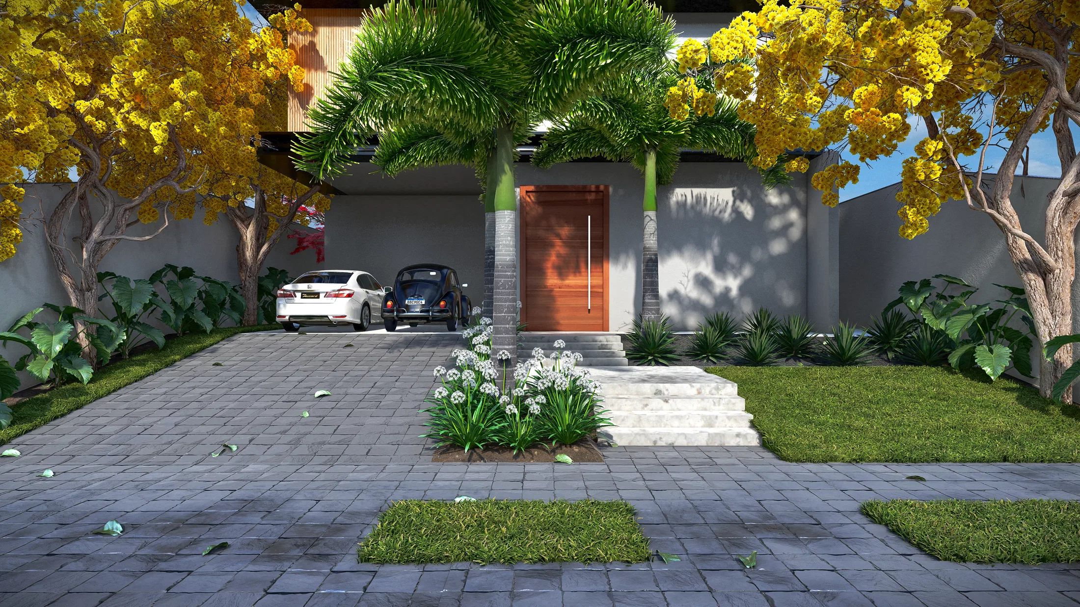 Visualização arquitetônica do projeto Marcos E Celia — GRON 3D