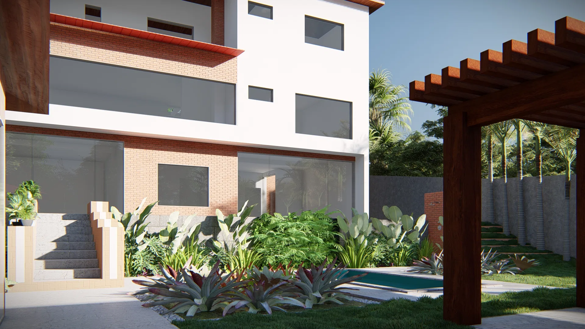Visualização arquitetônica do projeto Graça Belo — GRON 3D