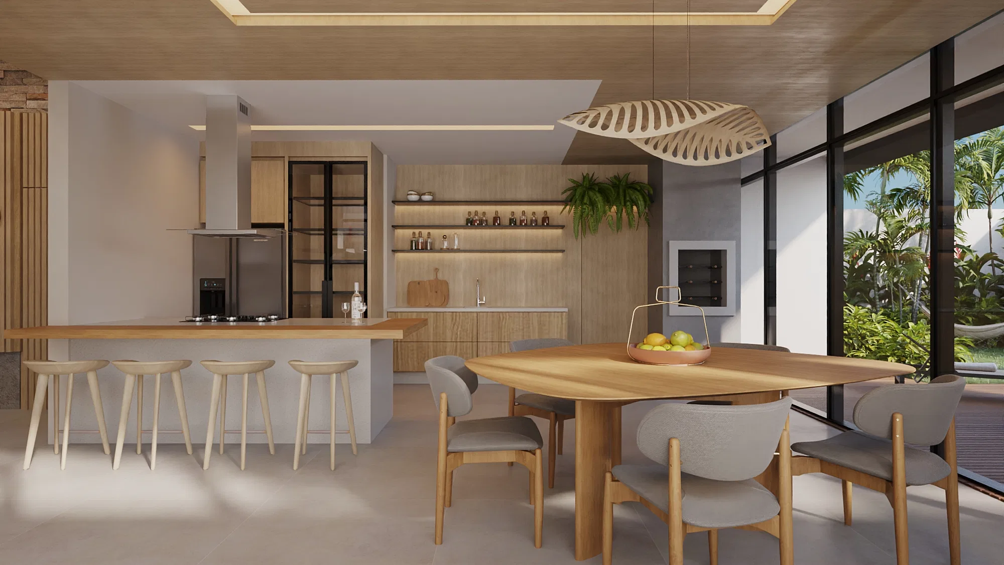 Visualização arquitetônica do projeto Residencia — GRON 3D