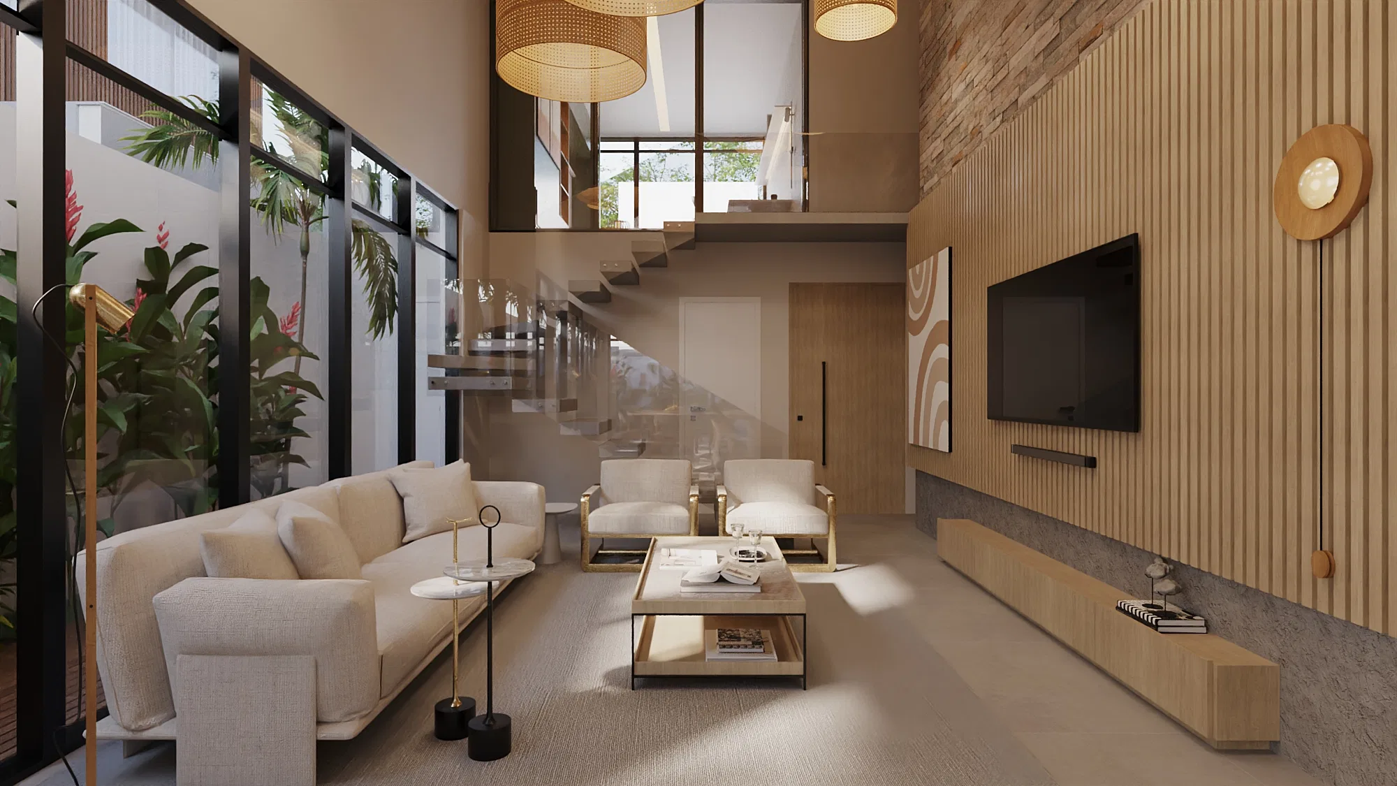 Visualização arquitetônica do projeto Residencia — GRON 3D