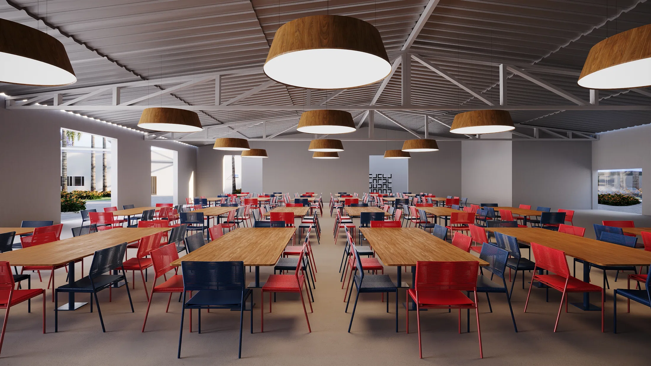 Visualização arquitetônica do projeto Fac Mais — GRON 3D