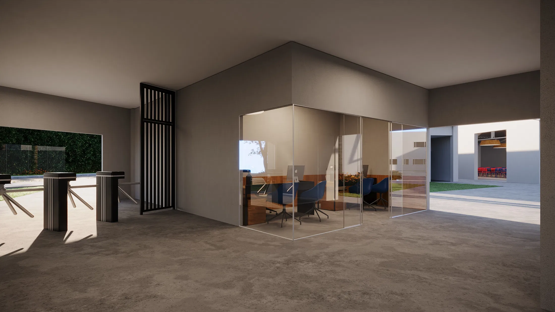 Visualização arquitetônica do projeto Fac Mais — GRON 3D