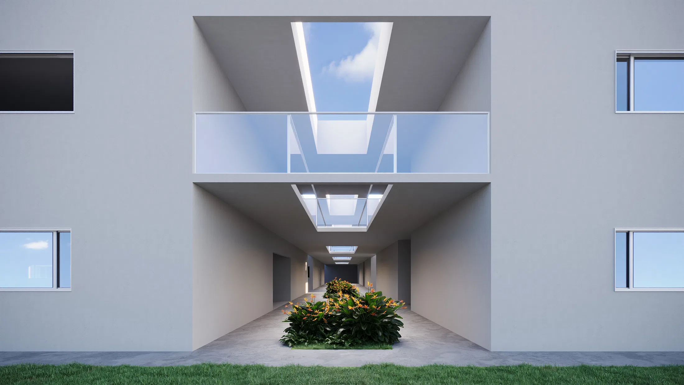 Visualização arquitetônica do projeto Fac Mais — GRON 3D