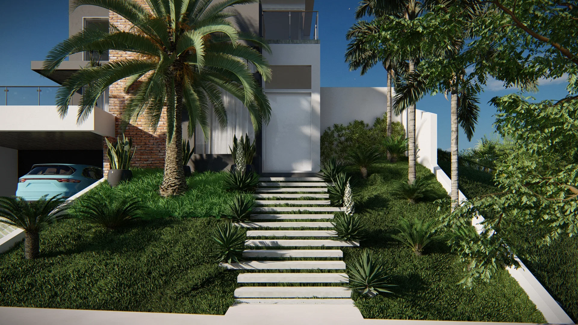 Visualização arquitetônica do projeto Nicole E Flávio — GRON 3D