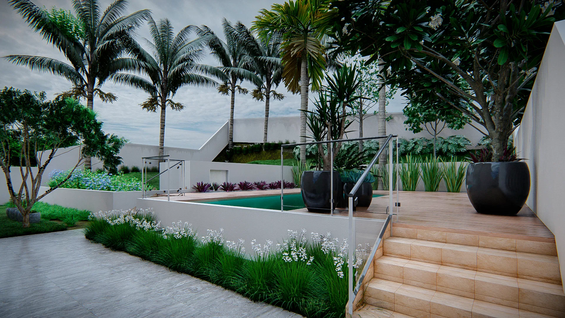 Visualização arquitetônica do projeto Nicole E Flávio — GRON 3D