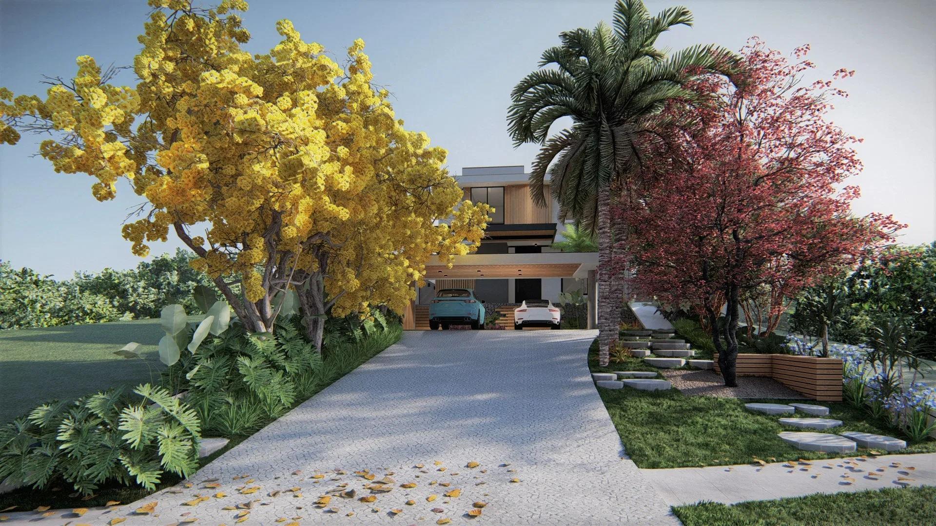 Visualização arquitetônica do projeto Juliana Idea — GRON 3D