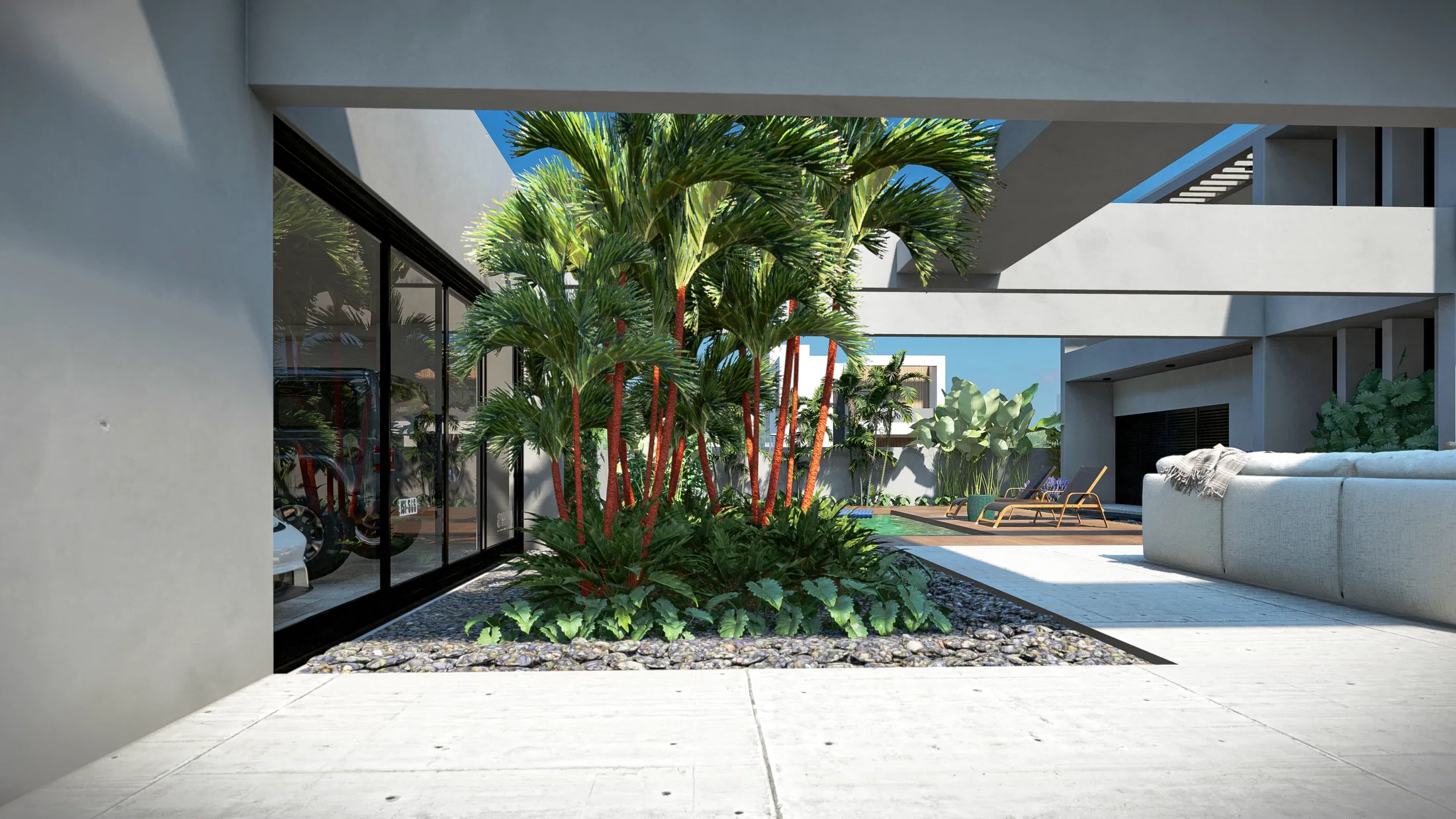 Visualização arquitetônica do projeto Paulo Batista — GRON 3D
