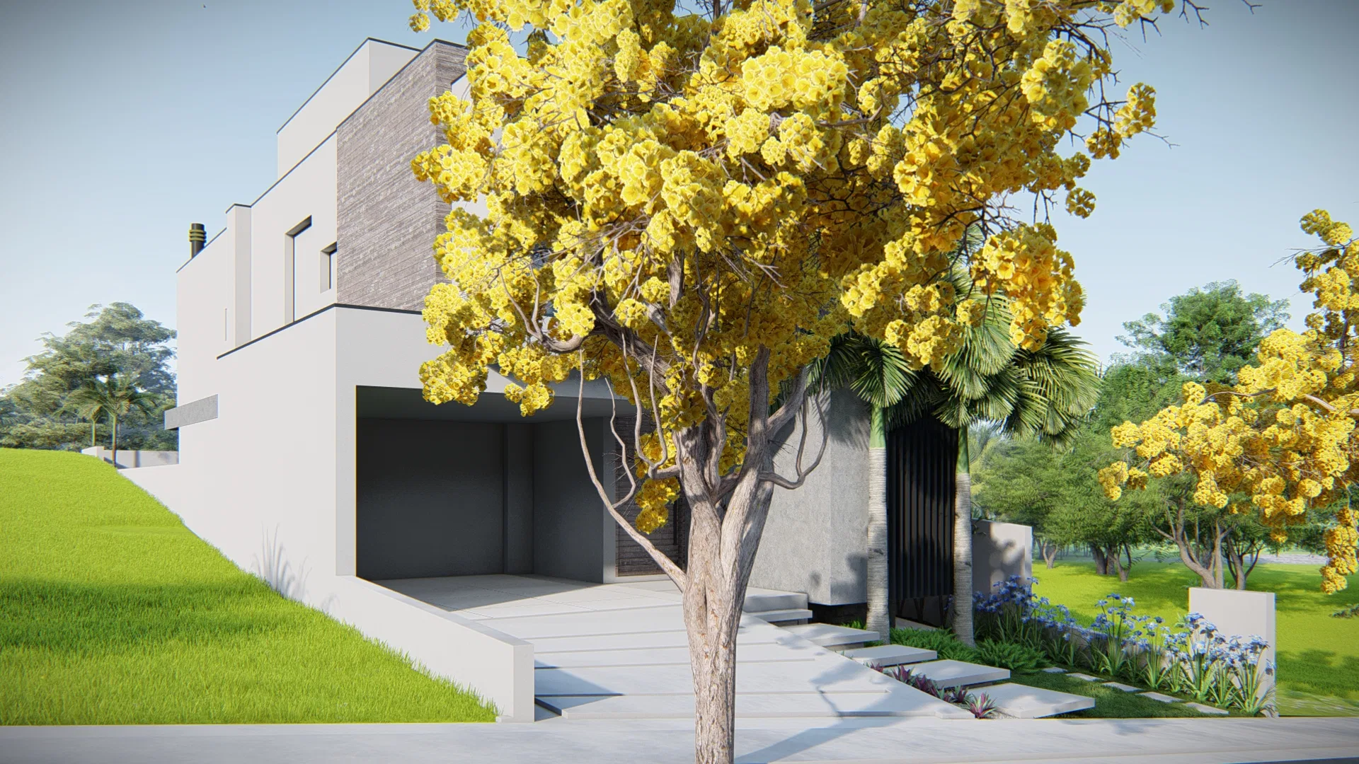Visualização arquitetônica do projeto Flavio — GRON 3D