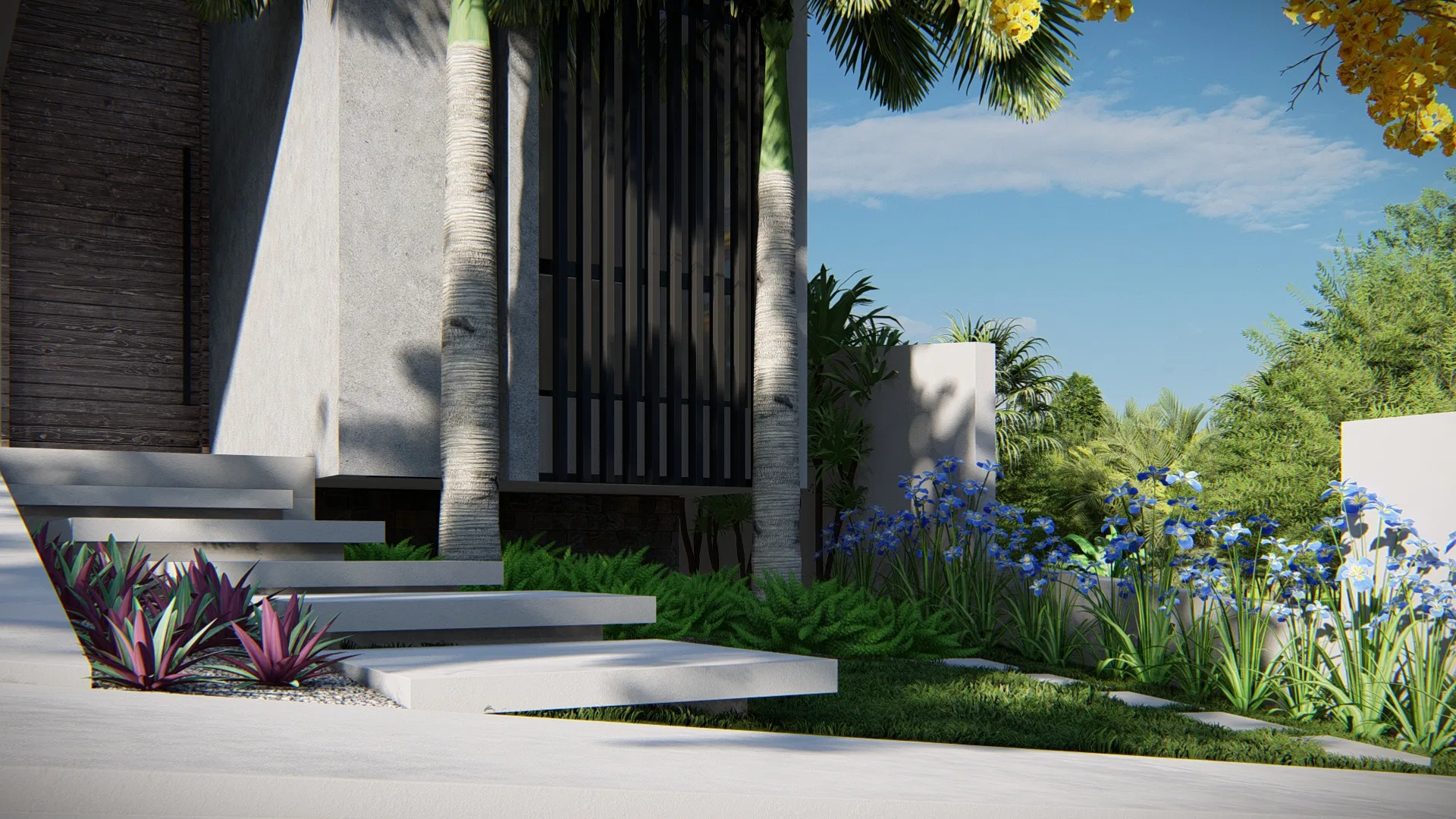 Visualização arquitetônica do projeto Flavio — GRON 3D